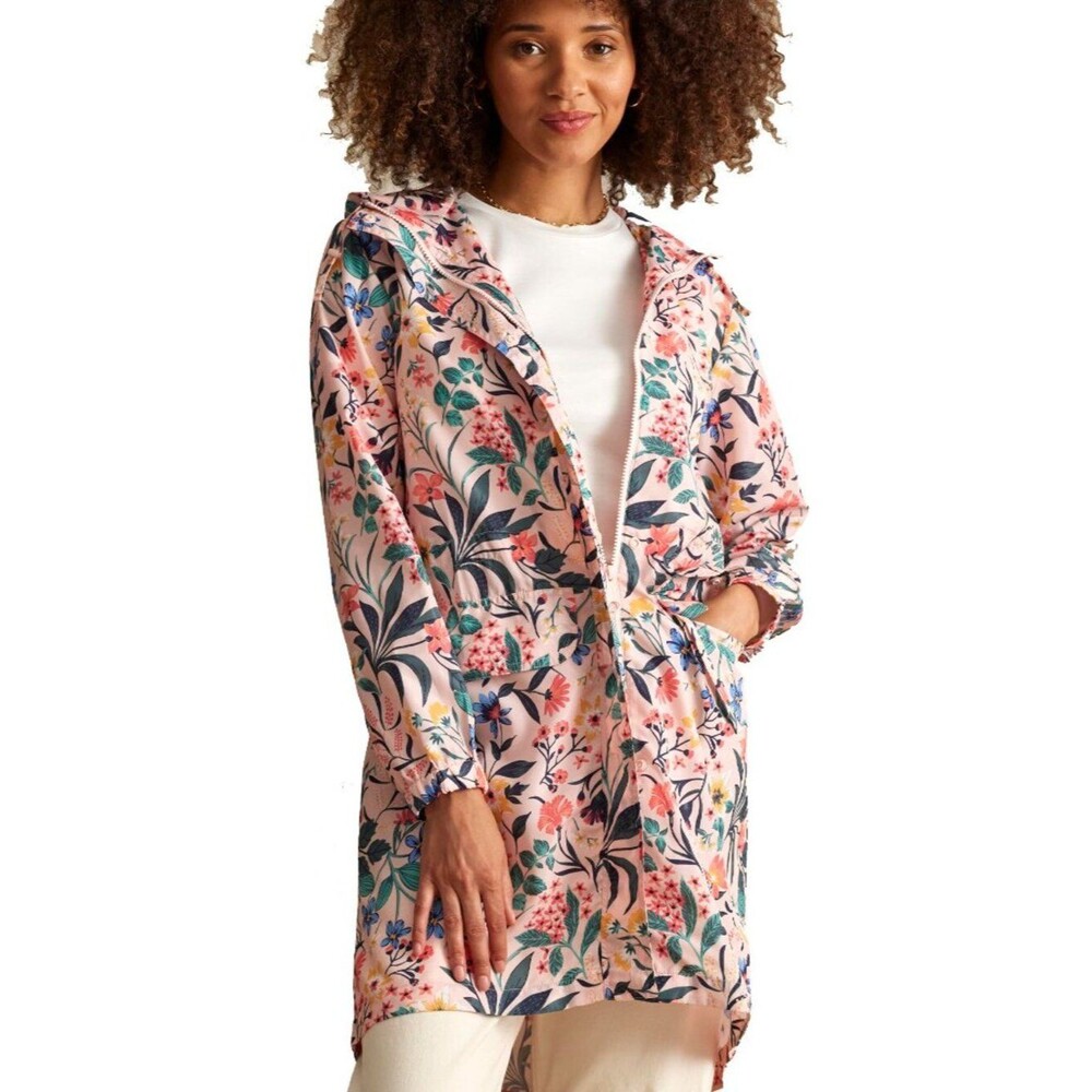 Vera Bradley Packable Raincoat / Paradise Coral S NWT